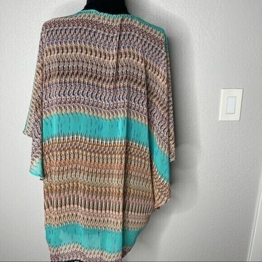 BEBE 2B Multicolor Kimono Size S - Picture 2 of 9